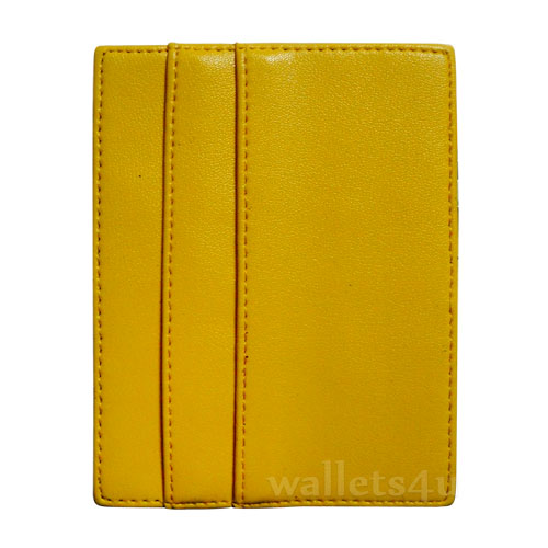 Magic Wallet, yellow leather, multi card - MC0288